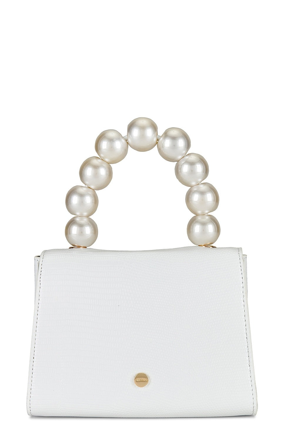 Peta Pearl Handle Bag - White