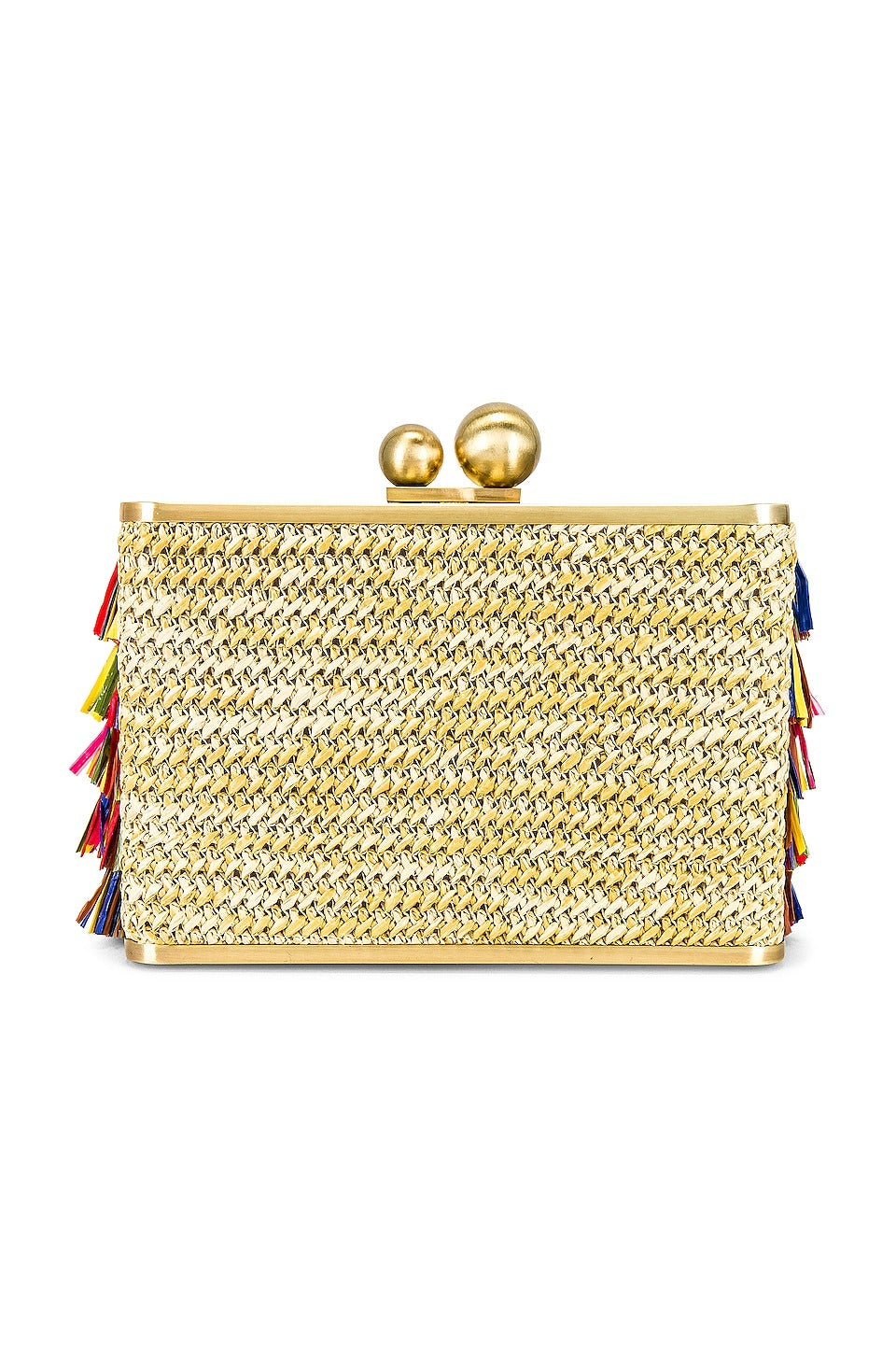 Carlita Carnivale Fringe Clutch Bag - Multi